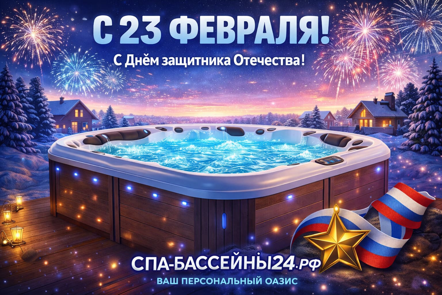 С 23 Февраля от спа-бассейны24.рф! С 23 Февраля от спа-бассейны24.рф!